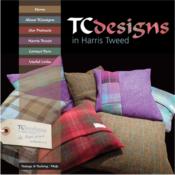Harris Tweed cushions by Pam Ward Harris Tweed cushions by Pam Ward
